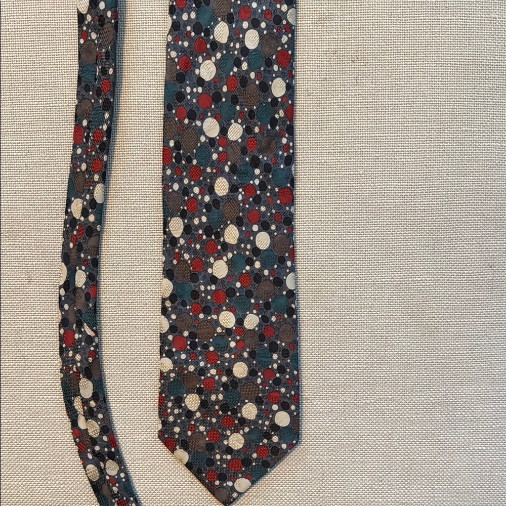 Polka Dot Patterned Tie - Multicolor